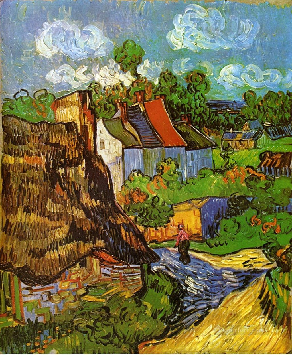 Casas en Auvers 2 Vincent van Gogh Pintura al óleo